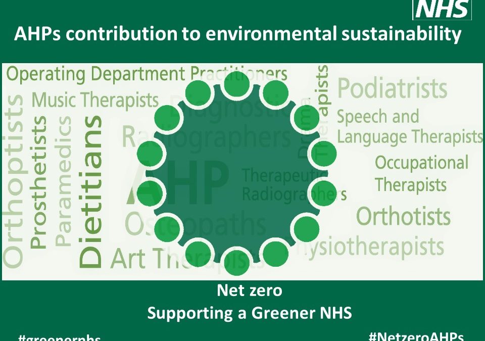 Enhancing the environmental sustainability of AHP Services for a Net Zero NHS