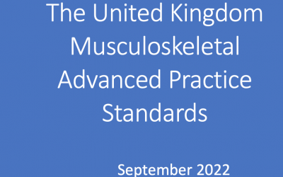 Implementing environmental physiotherapy learning outcomes in the new UK MSK Advanced Practice Standards
