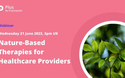 Upcoming EPT webinar: Nature-based therapies for healthcare providers