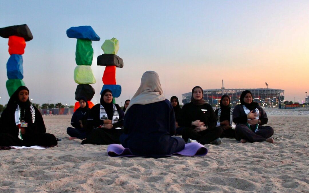 Embracing Nature: A Beach Exercise Session by Future Physiotherapists from Qatar University